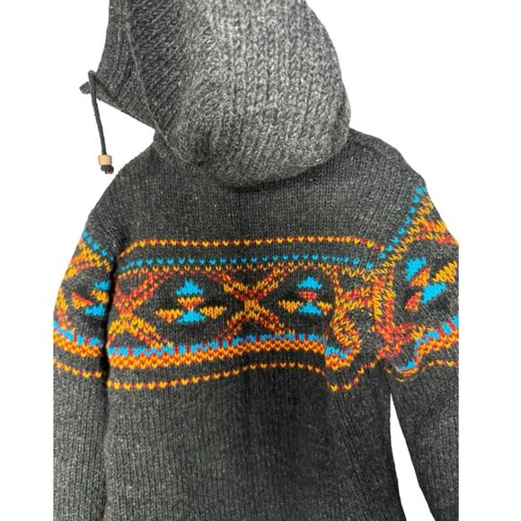 Karmic Chameleon Wool Jacket Women’s Small Knit Fleece - Picture 5 of 8